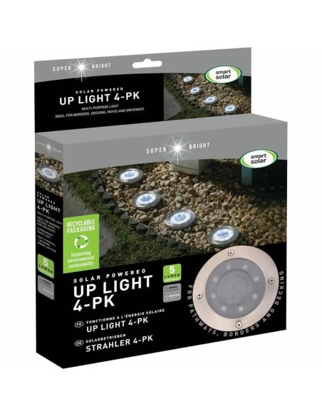 Spot solaire Smart Garden Sol Noir Aluminium (4 Unités)