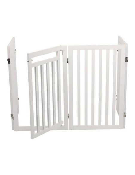 Porte d'accès Trixie Chien Blanc 60-160 x 81 cm
