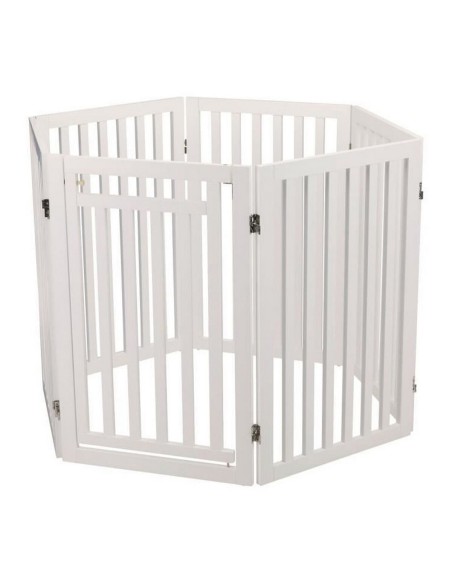 Porte d'accès Trixie Chien Blanc 60-160 x 81 cm