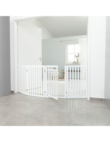 Porte d'accès Trixie Chien Blanc 60-160 x 81 cm