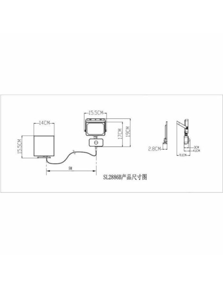 Lampe solaire Galix G4560 800 lm