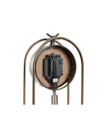 Horloge de table DKD Home Decor Verre Noir Doré Fer (17 x 12 x 46,5 cm) (2 Unités)