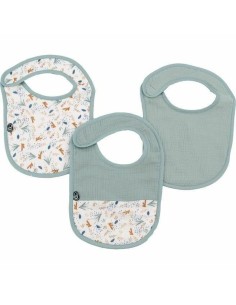 Bavoir Domiva Celeste Coton 3 Pièces (3 Unités)