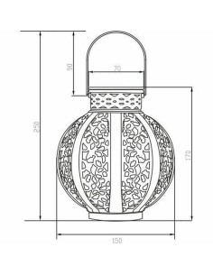 Lampe solaire Galix Beige 2
