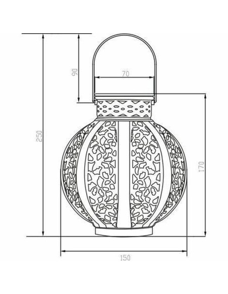 Lampe solaire Galix Beige