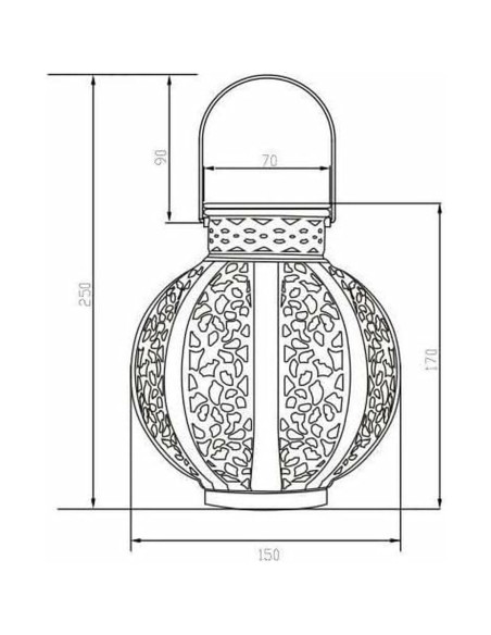 Lampe solaire Galix Beige