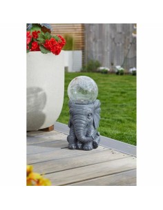 Lampe solaire elephant Blanc 2