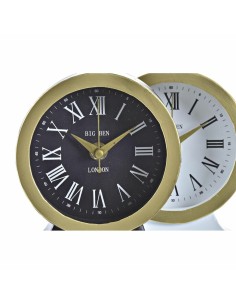 Horloge de table DKD Home Decor Blanc Noir Verre Fer 12 x 6 x 13 cm (2 Unités) 2