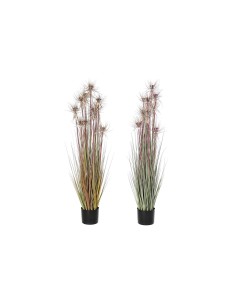 Plante décorative DKD Home Decor Marron Polyéthylène Vert PVC 40 x 40 x 120 cm (2 Unités)