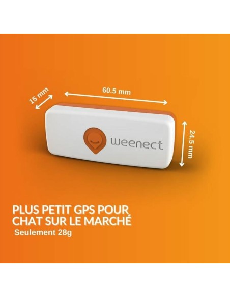 Localisateur Anti-perte Weenect Weenect XS GPS Chat Blanc