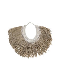 Décoration murale DKD Home Decor Beige Marron Coquillages Fibre (70 x 3 x 57 cm)
