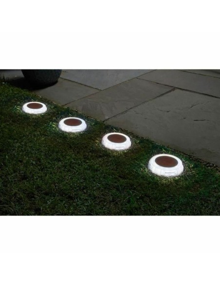 Set de bornes de jardin solaires Super Smart DecorDisk (4 Unités)