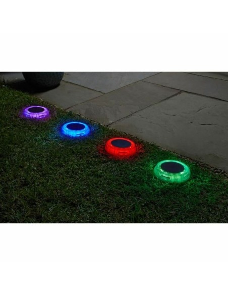 Set de bornes de jardin solaires Super Smart DecorDisk (4 Unités)