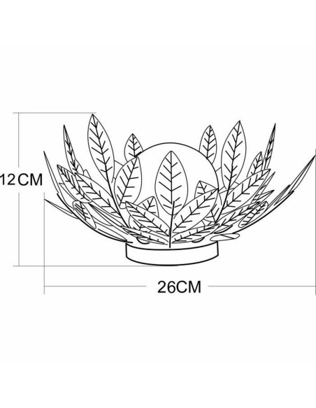 Lampe de bureau Galix G4495 Doré Nénuphar
