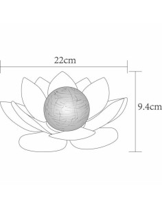 Lampe de bureau Galix Nénuphar Gris 2