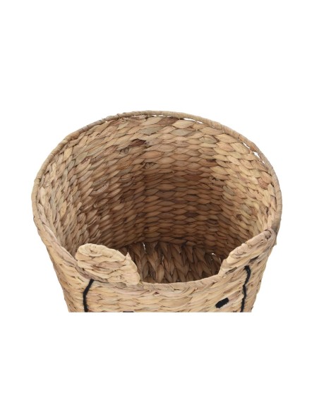 Panier DKD Home Decor Tropical animaux Joncs (35 x 35 x 35 cm) (4 Unités)