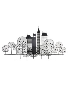 Décoration murale DKD Home Decor Noir Doré Loft 105 x 6 x 56 cm