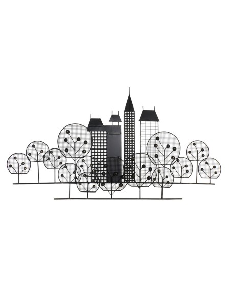 Décoration murale DKD Home Decor Noir Doré Loft 105 x 6 x 56 cm
