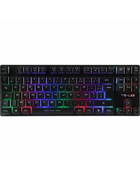 Clavier pour jeu The G-Lab KEYZ CAESIUM TKL WIRELESS Noir AZERTY
