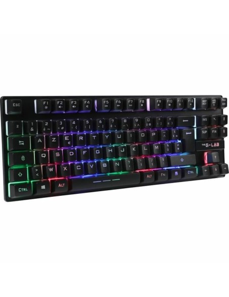 Clavier pour jeu The G-Lab KEYZ CAESIUM TKL WIRELESS Noir AZERTY