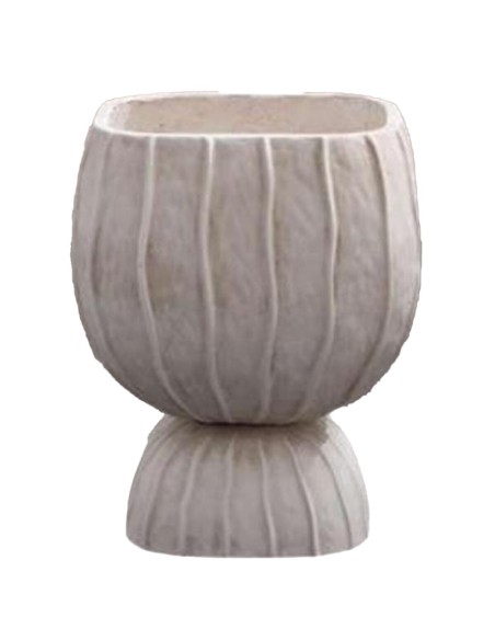 Cache-pot Home ESPRIT Argile Fibre Moderne 35 x 35 x 45 cm