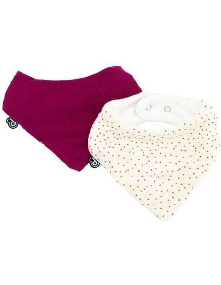 Bavoir Domiva Rose Coton 2 Pièces (2 Unités)