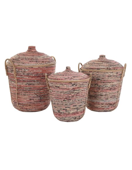 Set de basket DKD Home Decor Rotin (51 x 51 x 67 cm)