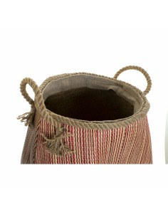 Panier DKD Home Decor 40 x 40 x 45 cm Fibre naturelle (2 Unités) 2