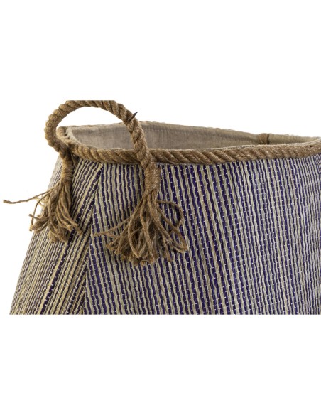 Panier DKD Home Decor 40 x 40 x 45 cm Fibre naturelle (2 Unités)