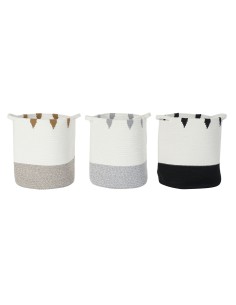 Panier DKD Home Decor 34 x 34 x 40 cm Boho (3 Pièces)