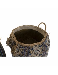 Panier DKD Home Decor Fibre naturelle 41 x 41 x 40 cm Boho (2 Unités) 2
