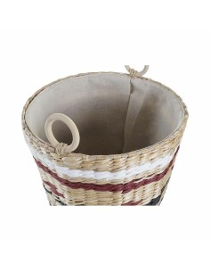 Set de basket DKD Home Decor Polyester Colonial Fibre (38 x 38 x 36 cm) 2