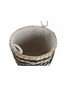 Set de basket DKD Home Decor Polyester Colonial Fibre (38 x 38 x 36 cm) 2