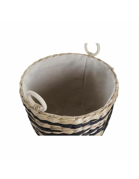 Set de basket DKD Home Decor Polyester Colonial Fibre (38 x 38 x 36 cm)