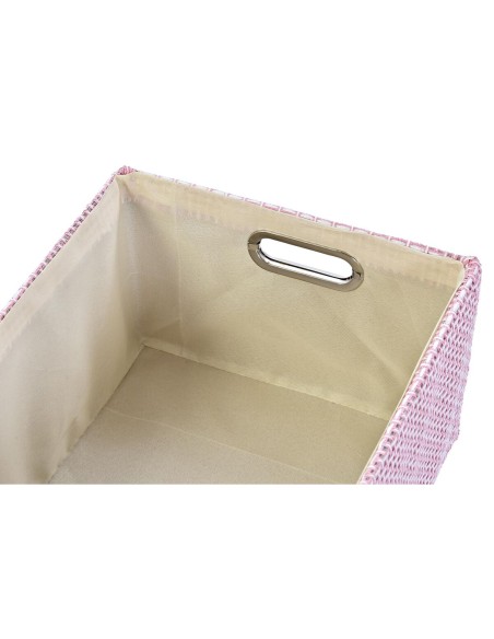 Set de basket DKD Home Decor 40,5 x 27,5 x 18 cm Polyester (2 Unités)