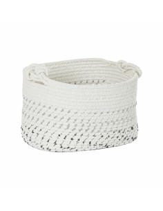 Set de basket DKD Home Decor Blanc Noir Boho 36 x 36 x 33 cm (4 Pièces) 2