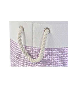 Set de basket DKD Home Decor Polyester 40 x 40 x 49 cm (2 Unités) 2