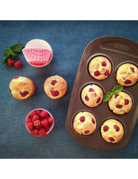 Moules à Muffins Pyrex Marron