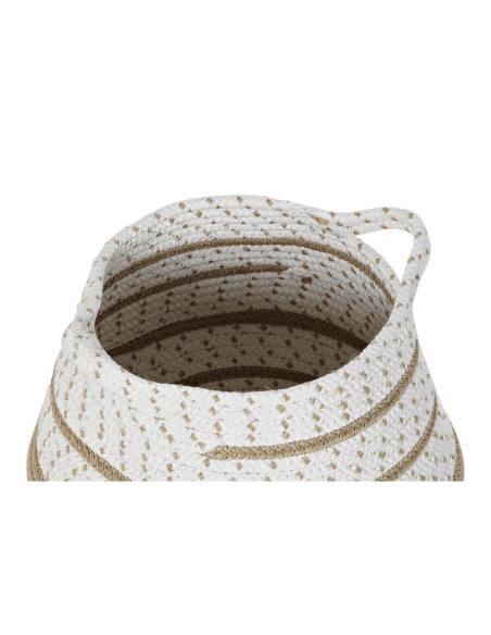 Set de basket DKD Home Decor 40 x 40 x 40 cm Jute Boho (2 Unités)