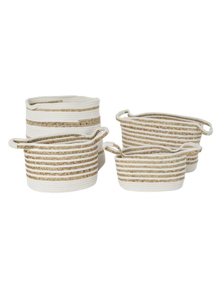 Set de basket DKD Home Decor 36 x 36 x 34 cm Boho (4 Pièces)