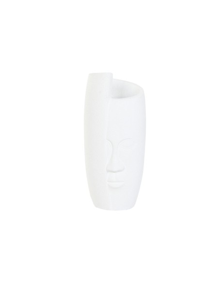 Cache-pot Home ESPRIT Blanc Magnésium Moderne Visage 42 x 42 x 110 cm