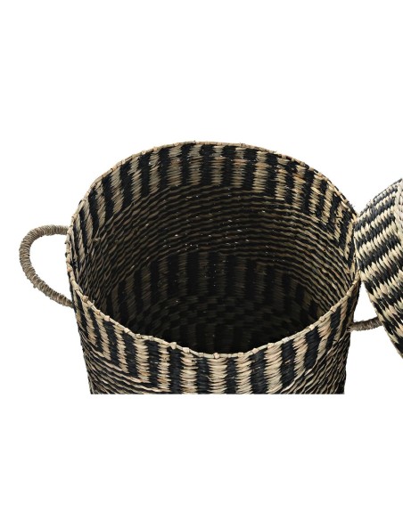 Set de basket DKD Home Decor Colonial Fibre (45 x 45 x 56 cm)