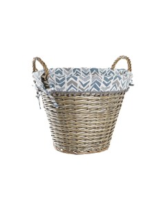 Panier DKD Home Decor 44 x 44 x 42 cm Polyester osier