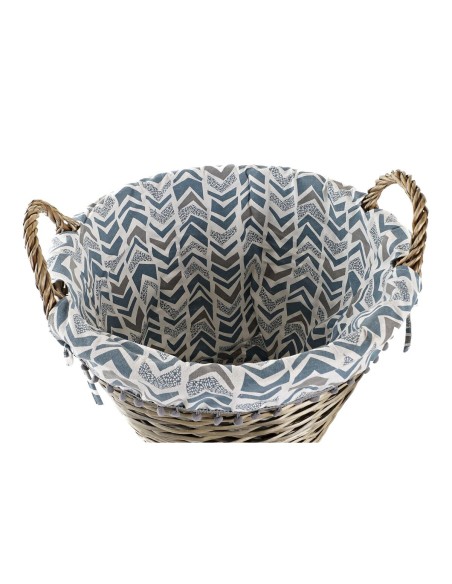 Panier DKD Home Decor 44 x 44 x 42 cm Polyester osier