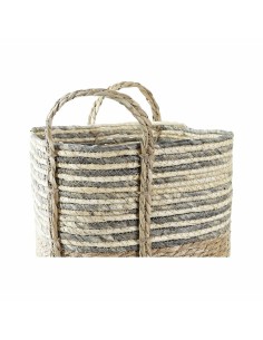 Panier DKD Home Decor Fibre (33 x 33 x 35 cm) (2 Unités) 2