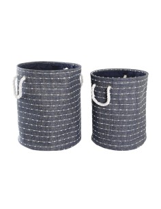Set de basket DKD Home Decor Polyester (38 x 38 x 47 cm)