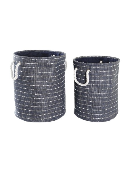 Set de basket DKD Home Decor Polyester (38 x 38 x 47 cm)