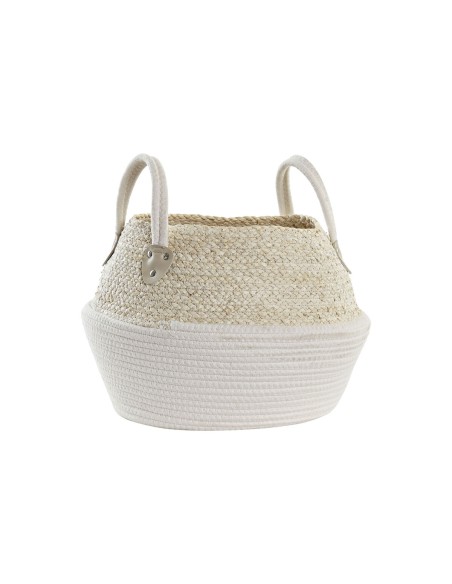 Panier DKD Home Decor 37 x 37 x 25 cm Fibre naturelle