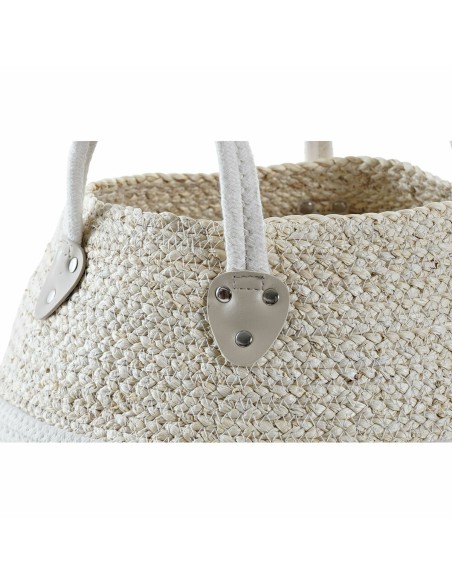 Panier DKD Home Decor 37 x 37 x 25 cm Fibre naturelle