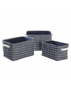 Set de basket DKD Home Decor 38 x 28 x 25 cm Polyester 2